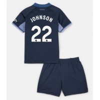 Tottenham Hotspur Brennan Johnson #22 Auswärts Trikotsatz Kinder 2023-24 Kurzarm (+ Kurze Hosen)